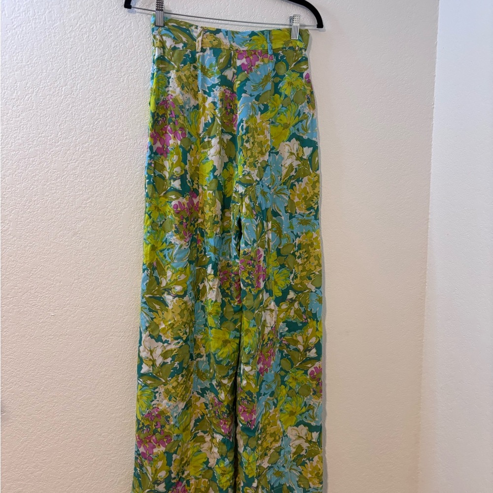 Le Salty Label Floral Pants Size XS Pockets - Picture 2 of 4